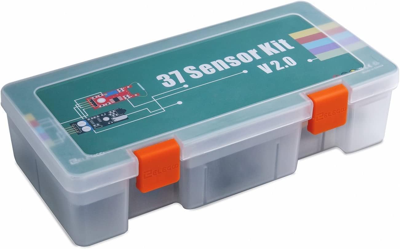 ELEGOO 37-in-1 Kit Modulo Sensore Elettronici V2.0 con Tutorial in Inglese Compatibile con Arduino IDE, microchip