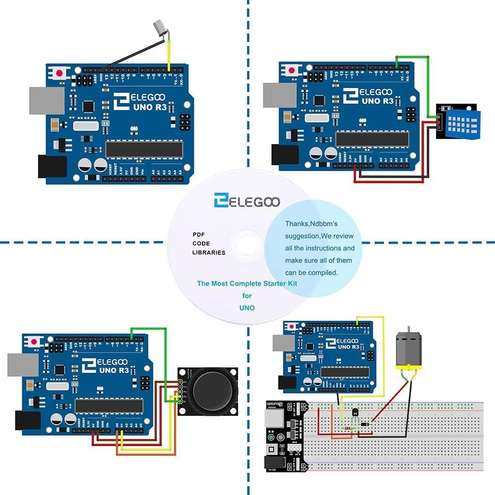 ELEGOO Scheda Starter Ultimate Kit Piu Completo per Progetto Principiate