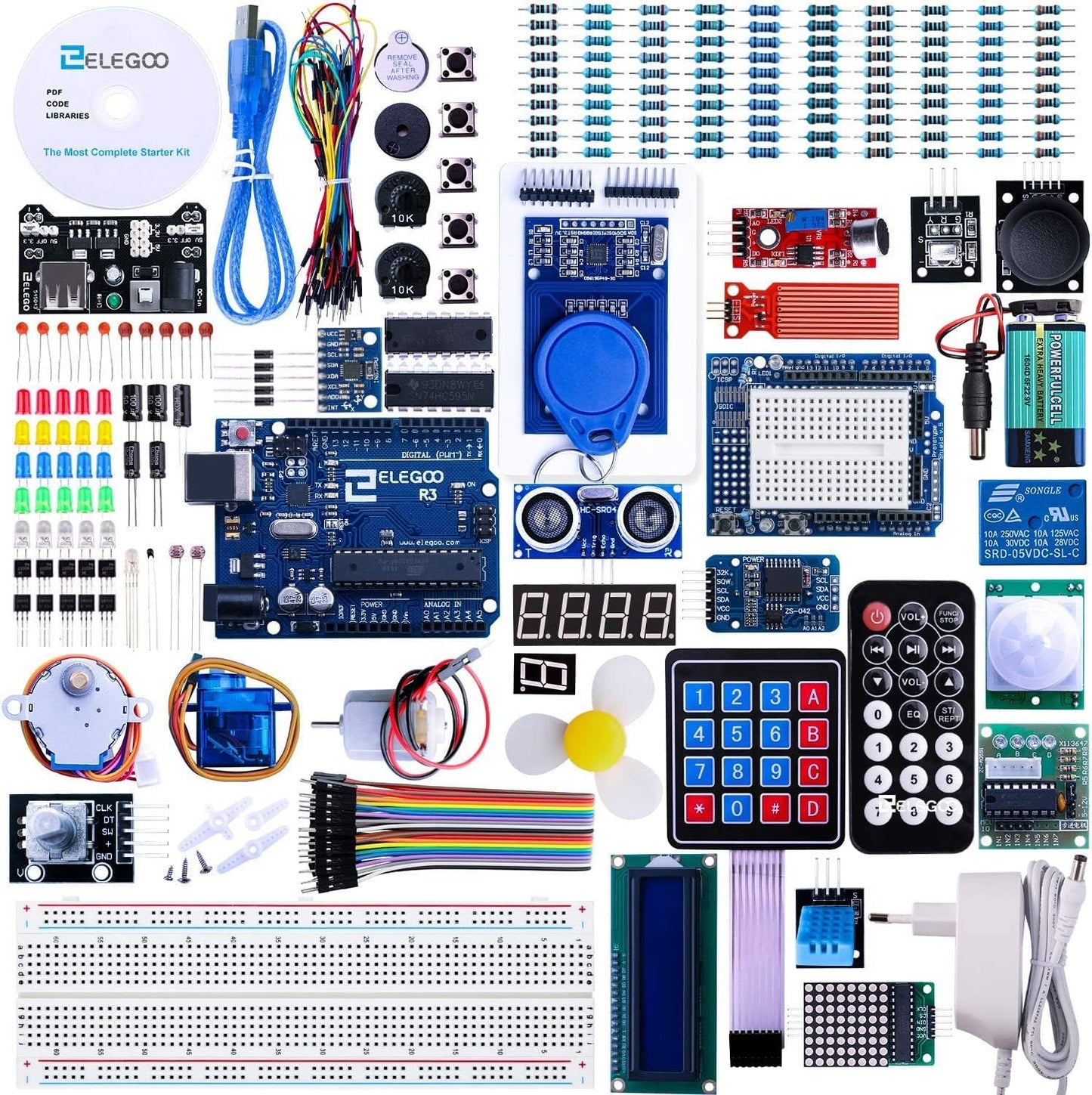 ELEGOO Scheda Starter Ultimate Kit Piu Completo per Progetto Principiate